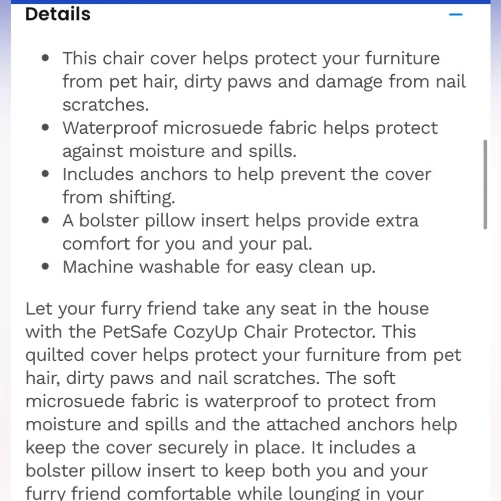 NWT Pet Chair Protector - Picture 8 of 10